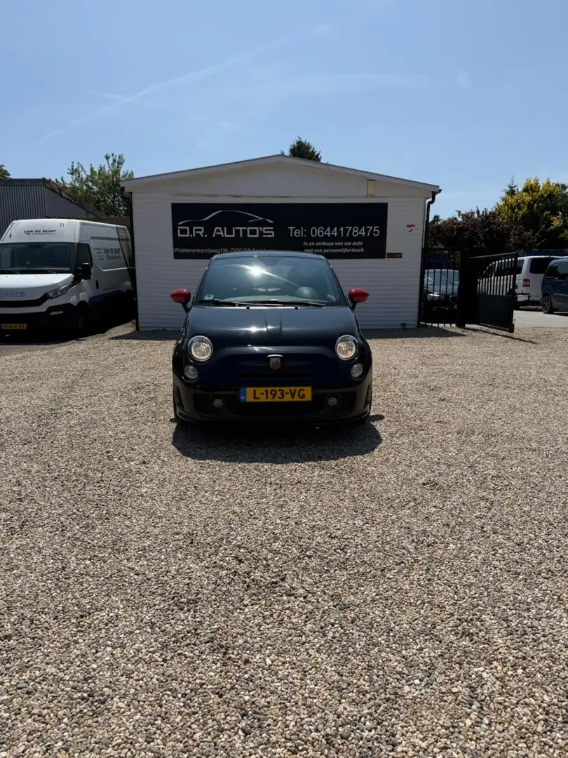 Fiat 500 Abarth 1.4 T-Jet Custom Zeer goed onderhouden! Zwart - 2