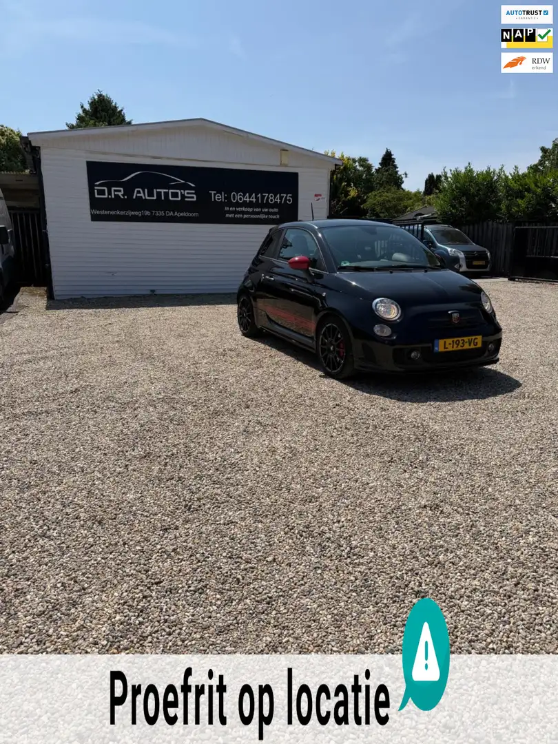 Fiat 500 Abarth 1.4 T-Jet Custom Zeer goed onderhouden! Negru - 1