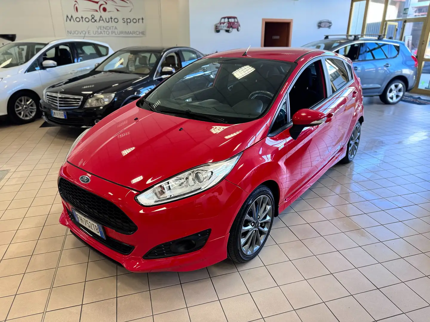 Ford Fiesta Fiesta VI 2013 5p 1.0 ecoboost ST-line 100cv Rosso - 1