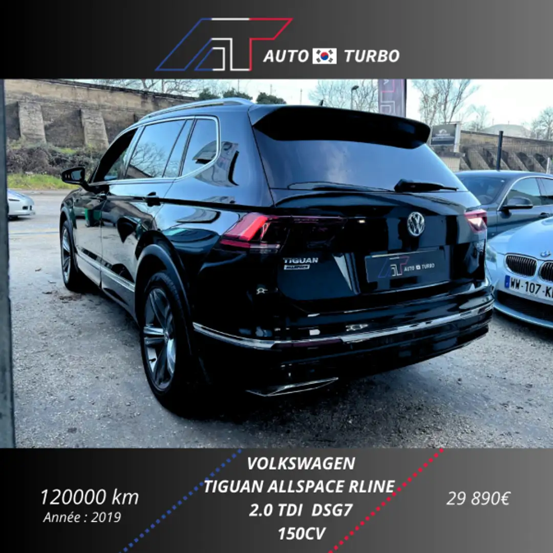 Volkswagen Tiguan Allspace 2.0 TDI 150CH BLACK R-LINE DSG7 Schwarz - 2
