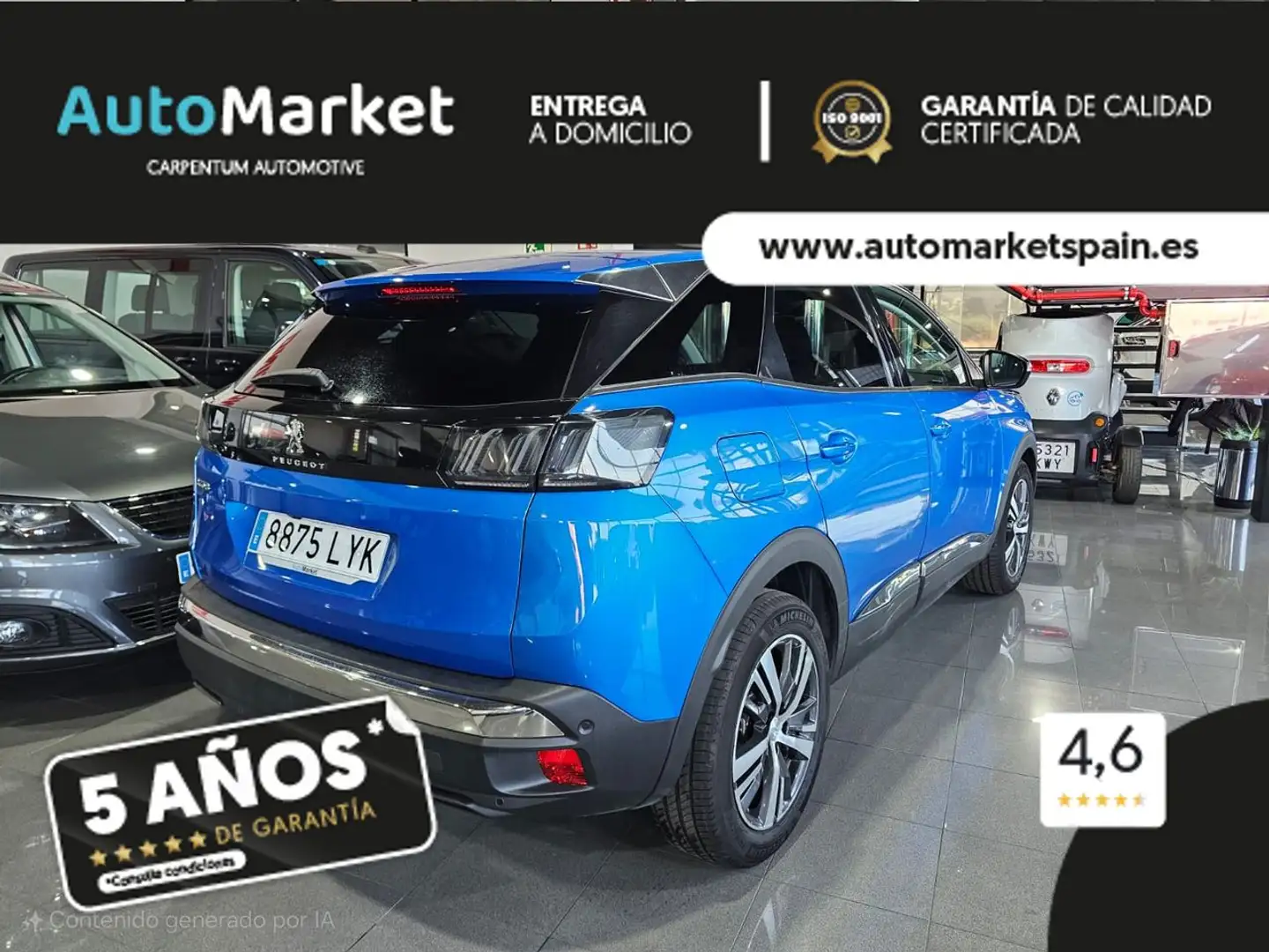 Peugeot 3008 ALLURE 130CV Blue - 2