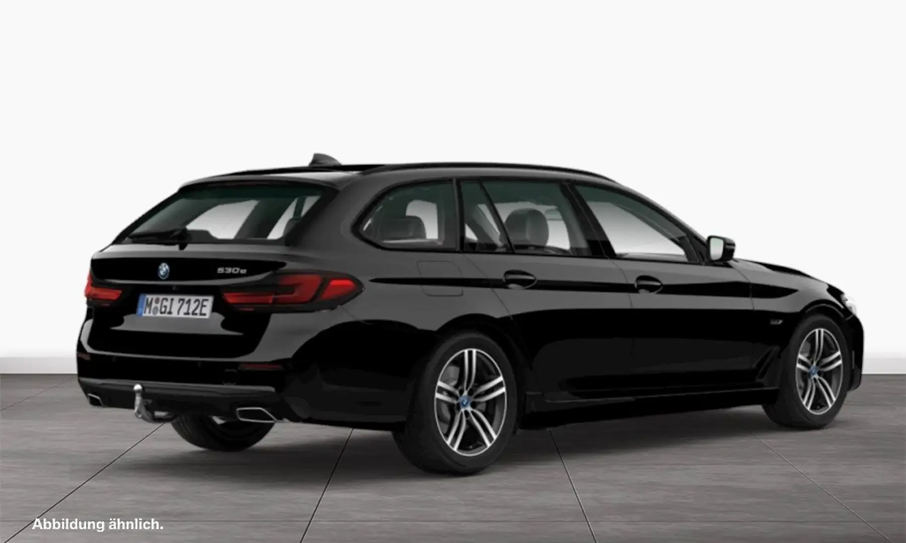BMW 530 e Touring HiFi DAB WLAN Pano.Dach AHK Shz Schwarz - 2