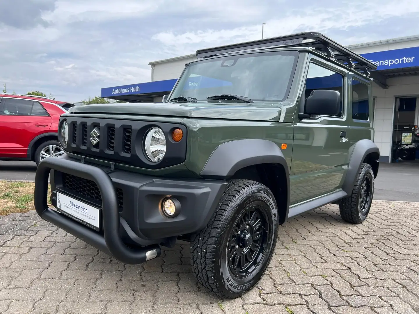 Suzuki Jimny 1.5 AHK Dachträger Frontbügel Unterfahrschutz Verde - 1