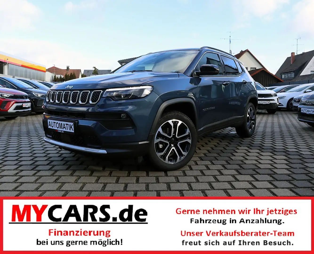 Jeep Compass Limited 15 Mild Hybrid*Neues Mod*Leder Blau - 1