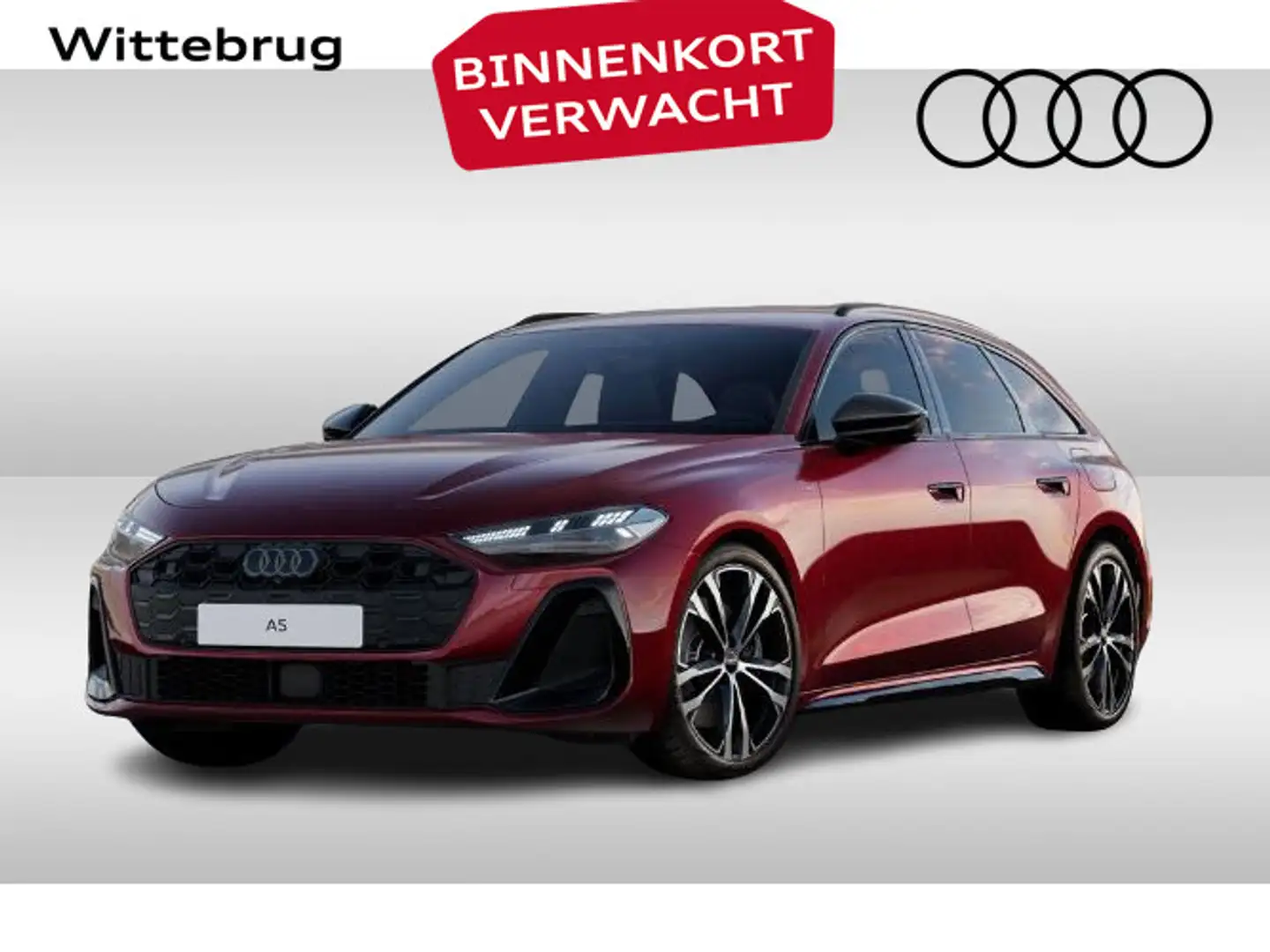 Audi A5 Avant e-hybrid 299pk quattro S tronic S edition Rood - 1