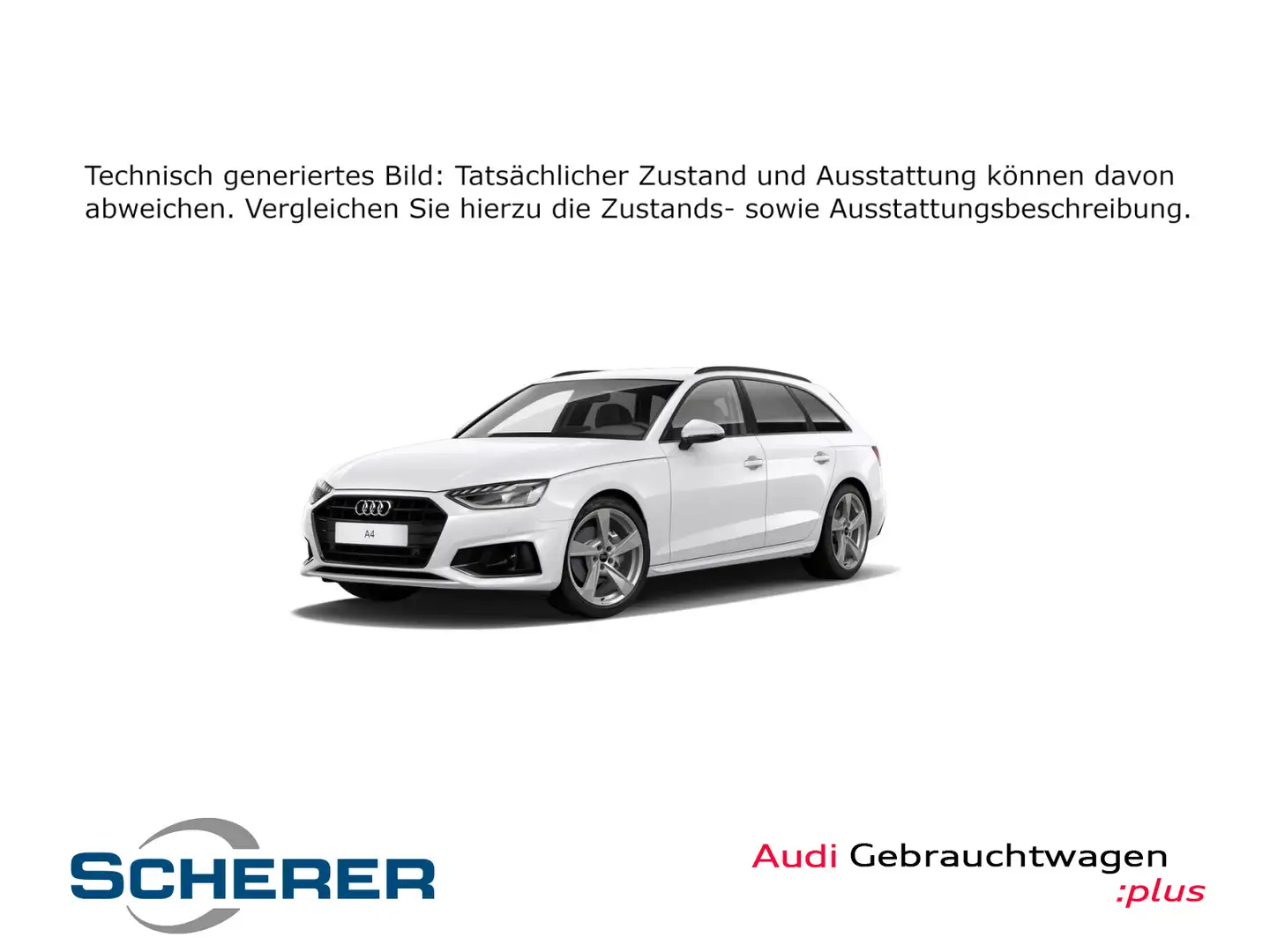 Audi A4 advanced 40 TFSI 150(204) kW(PS) S tron Weiß - 1