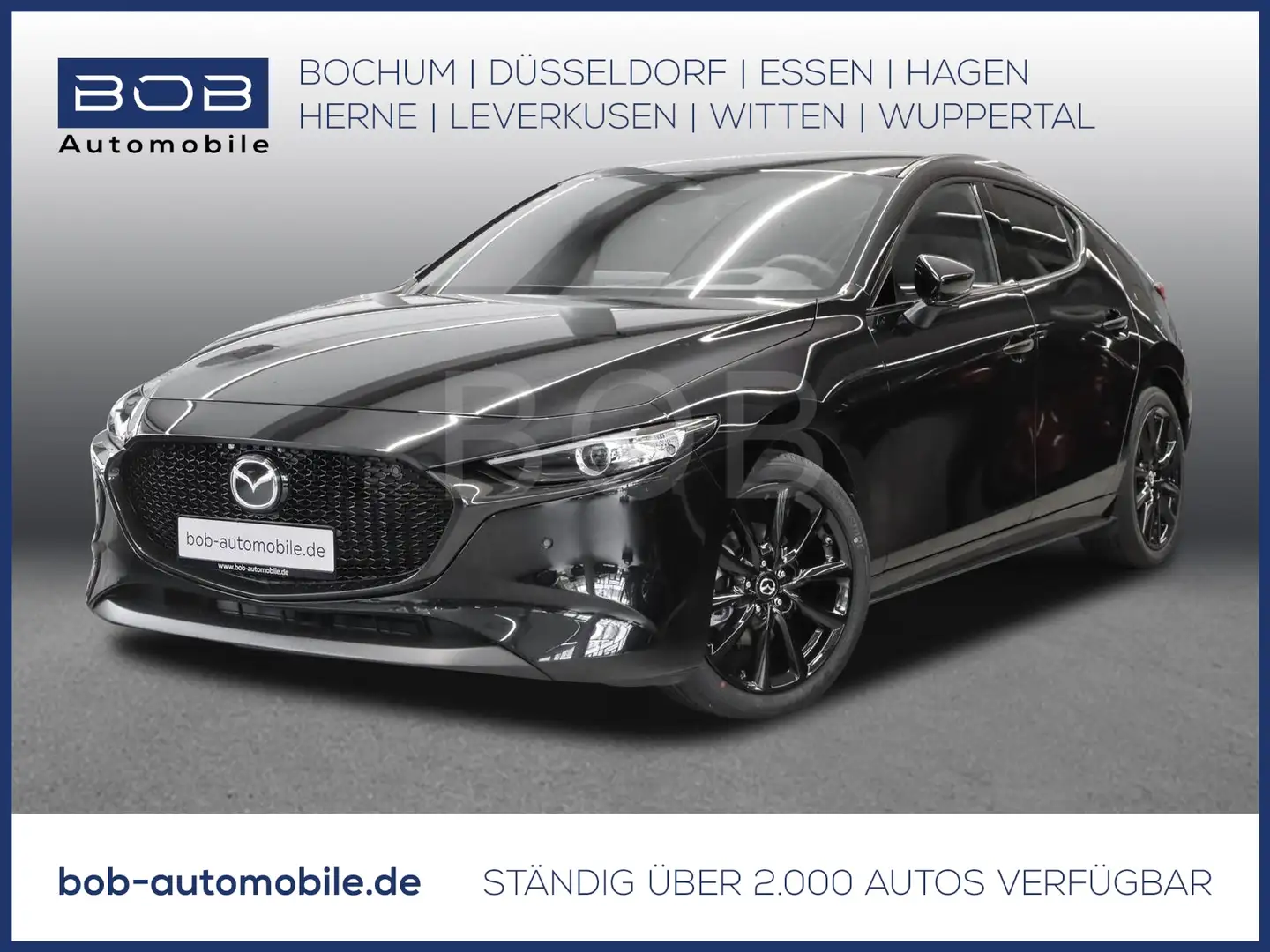 Mazda 3 G 140 Homura 8-fach bereift NAVI SHZ PDC Schwarz - 1