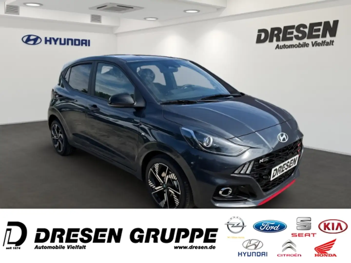 Hyundai i10 N-LINE 1.0 T-GDI (90 PS) NAVI RFK SHZ LHZ 17Zoll A Šedá - 2