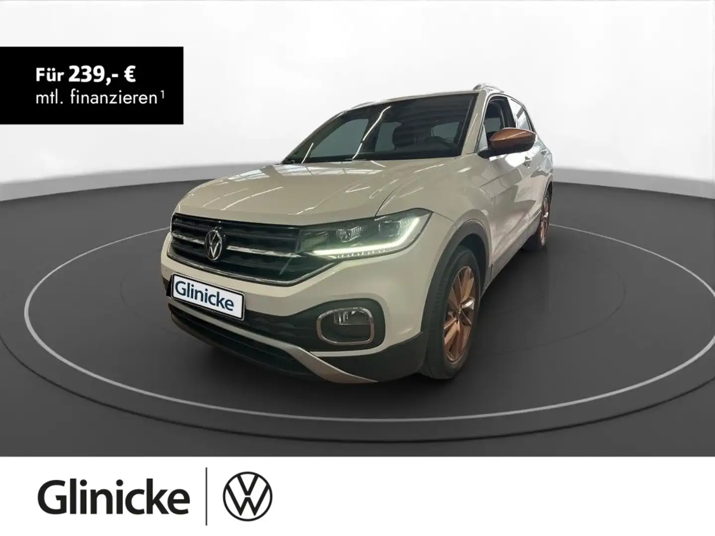 Volkswagen T-Cross 1.0 TSI SiHz LED PDC Klima App-Connect Weiß - 1