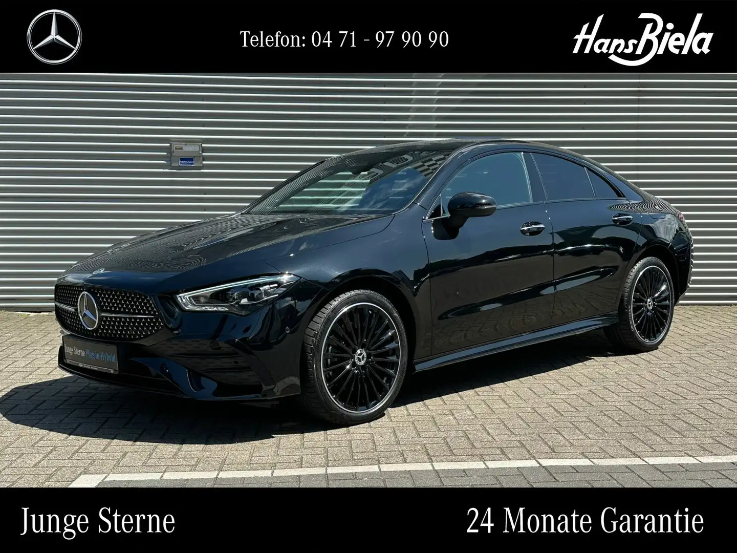 Mercedes-Benz CLA 250 CLA 250 e Coupé AMG Adv+/Night/19"/Bur/Multi/Kam Zwart - 1