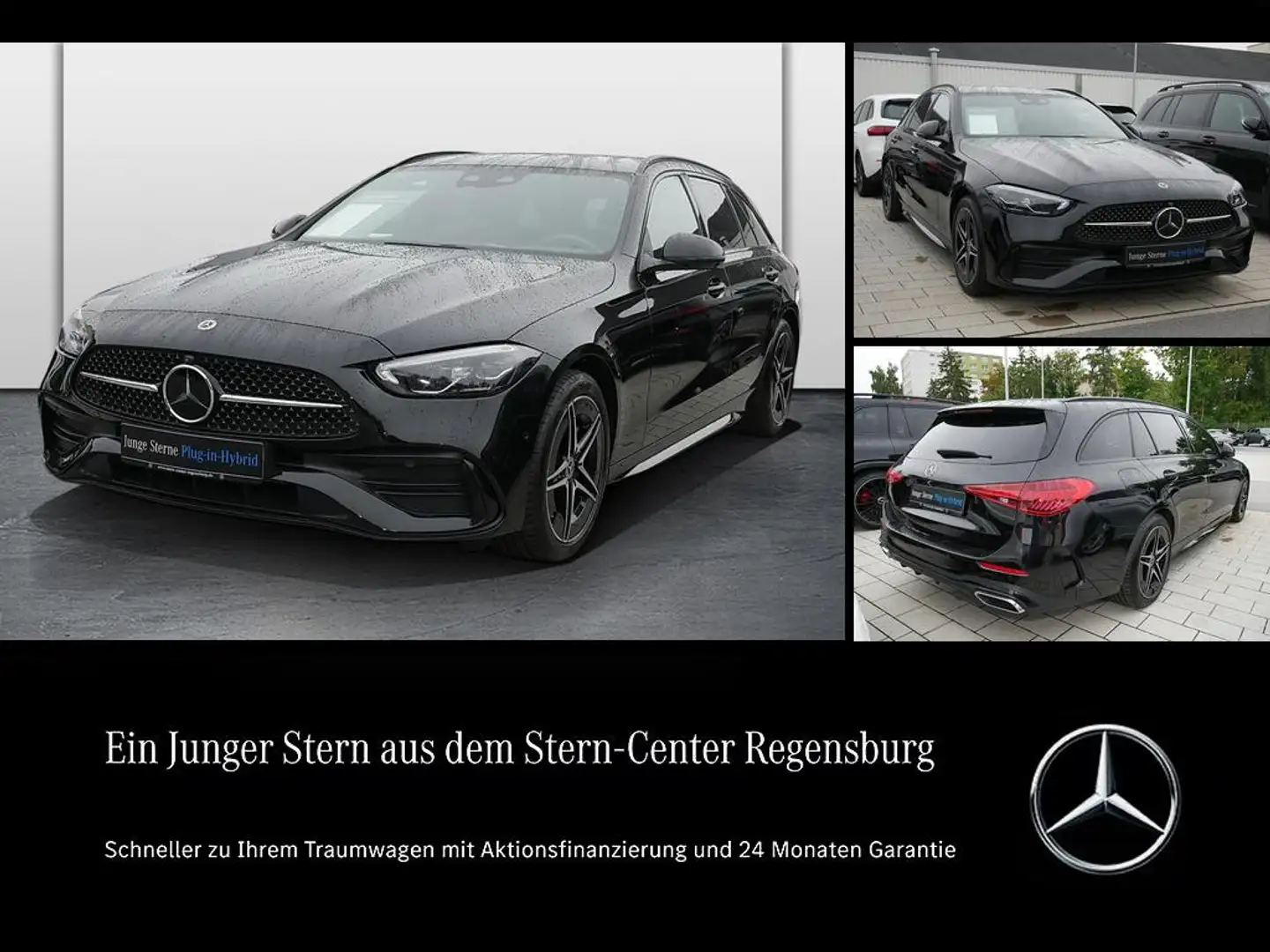 Mercedes-Benz C 300 e T-Modell AMG+DISTRONIC+MEMORY+AHK+360°++ Noir - 1