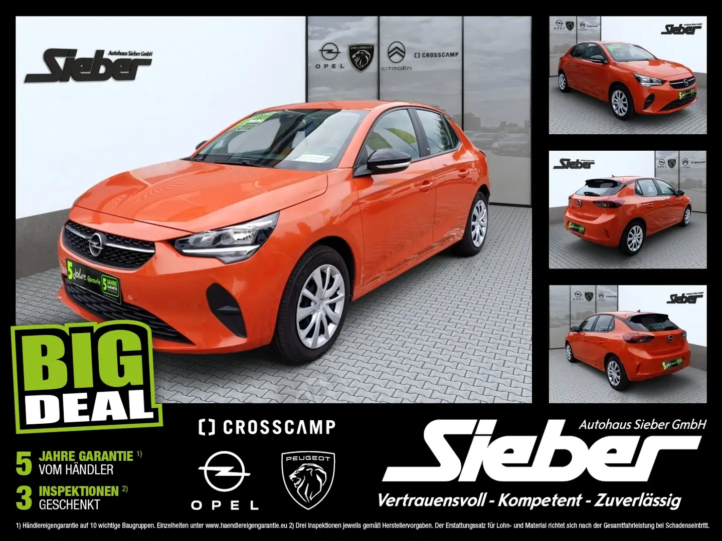 Opel Corsa F Basis DAB*TEMPOMAT*STANDHZG*REGENSENSOR Orange - 1