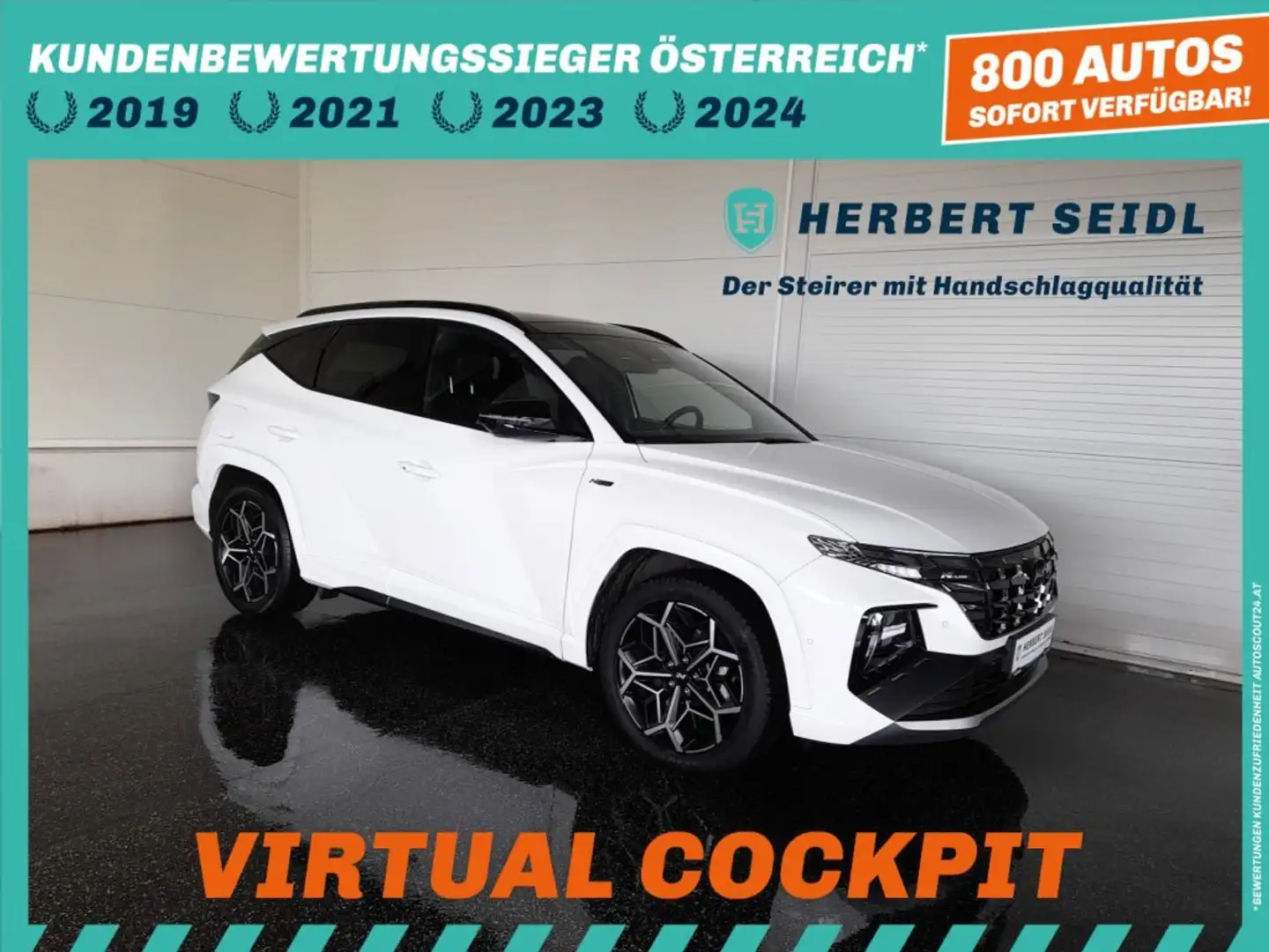 Hyundai TUCSON N-LINE PHEV 4x4 Aut Weiß - 1