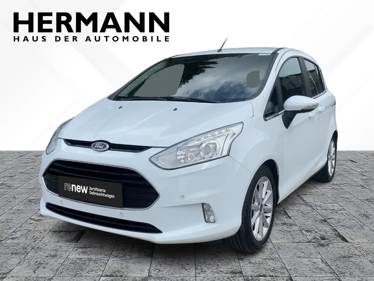 Ford B-Max 1.0 EcoBoost Titanium AHK*SHZ*KeyLess*LM Weiß - 1