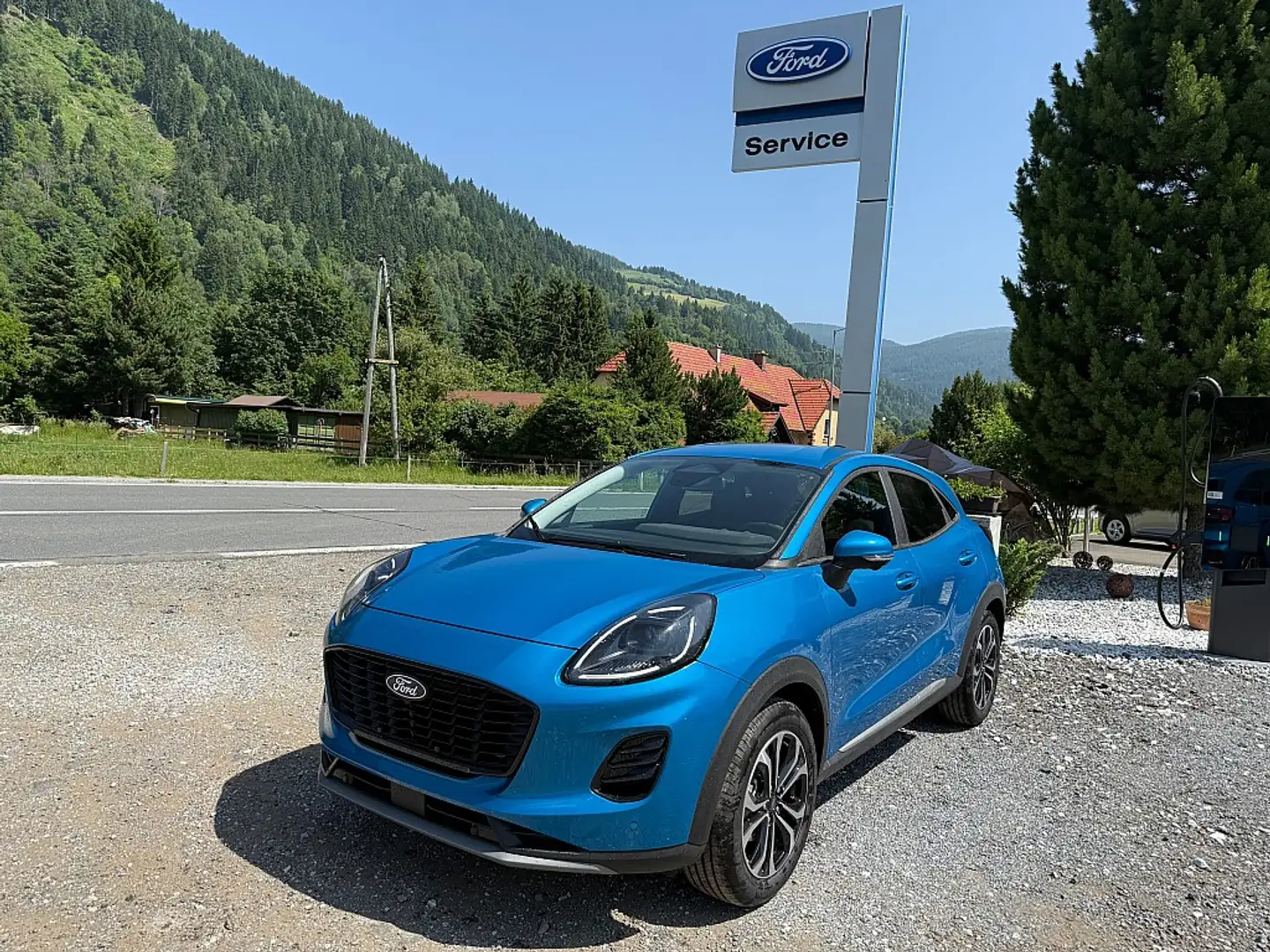 Ford Puma Titanium Bleu - 1