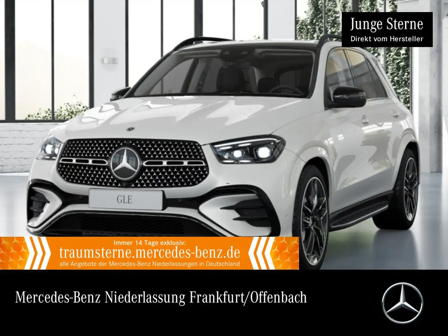 Mercedes-Benz GLE 450 4M AMG+NIGHT+PANO+360+AHK+MULTIBEAM+HUD+9G Weiß - 1