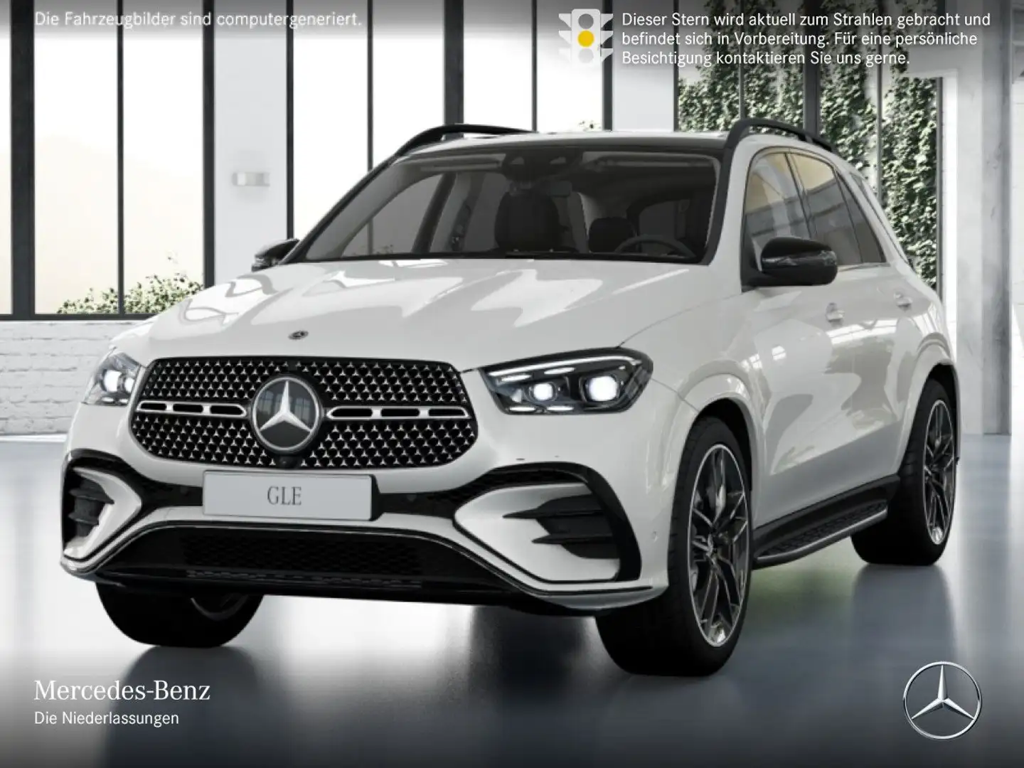 Mercedes-Benz GLE 450 4M AMG+NIGHT+PANO+360+AHK+MULTIBEAM+HUD+9G Weiß - 2