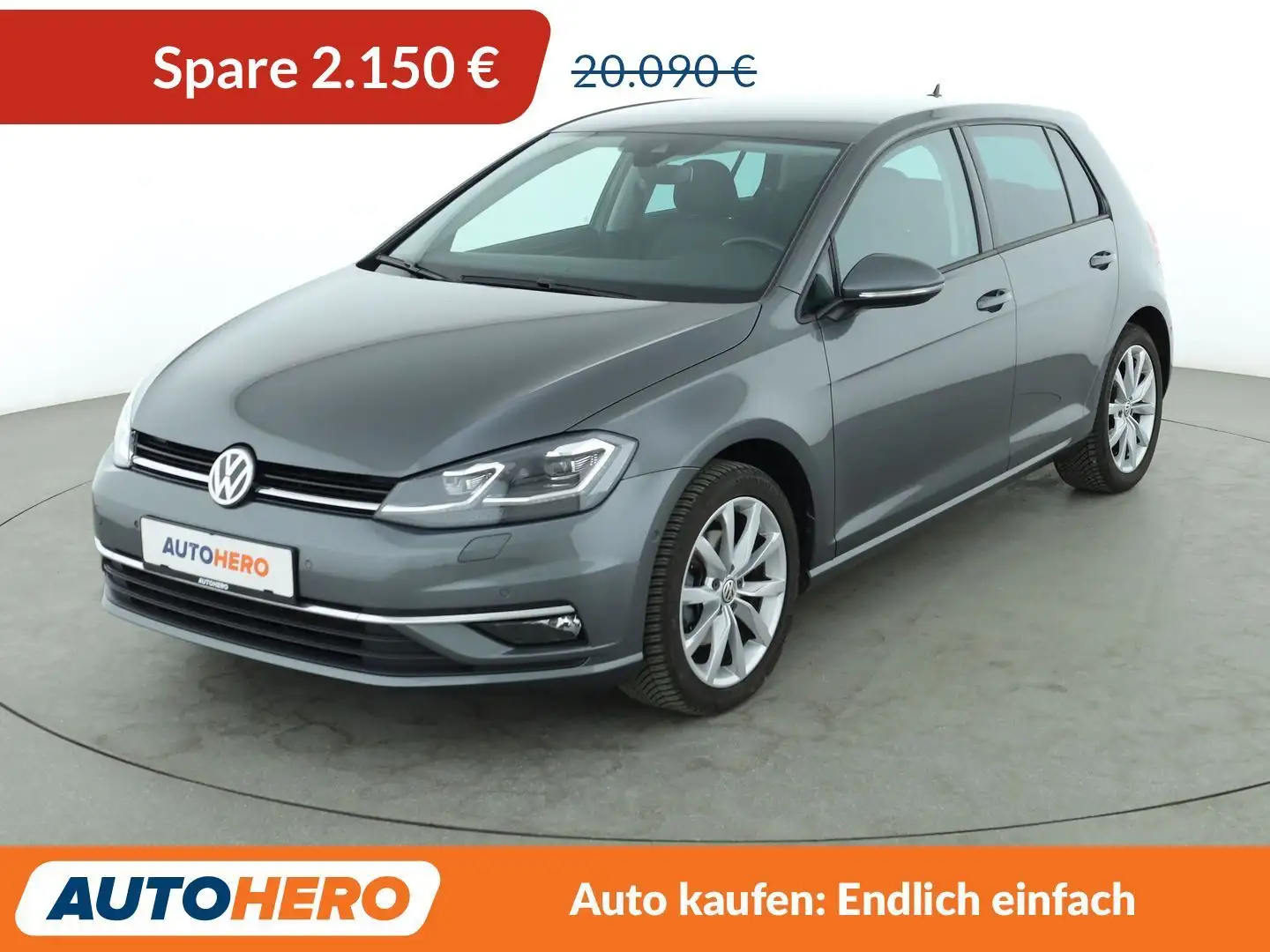 Volkswagen Golf 1.5 TSI ACT Highline BlueMotion Aut.*NAVI*CAM* Gris - 1