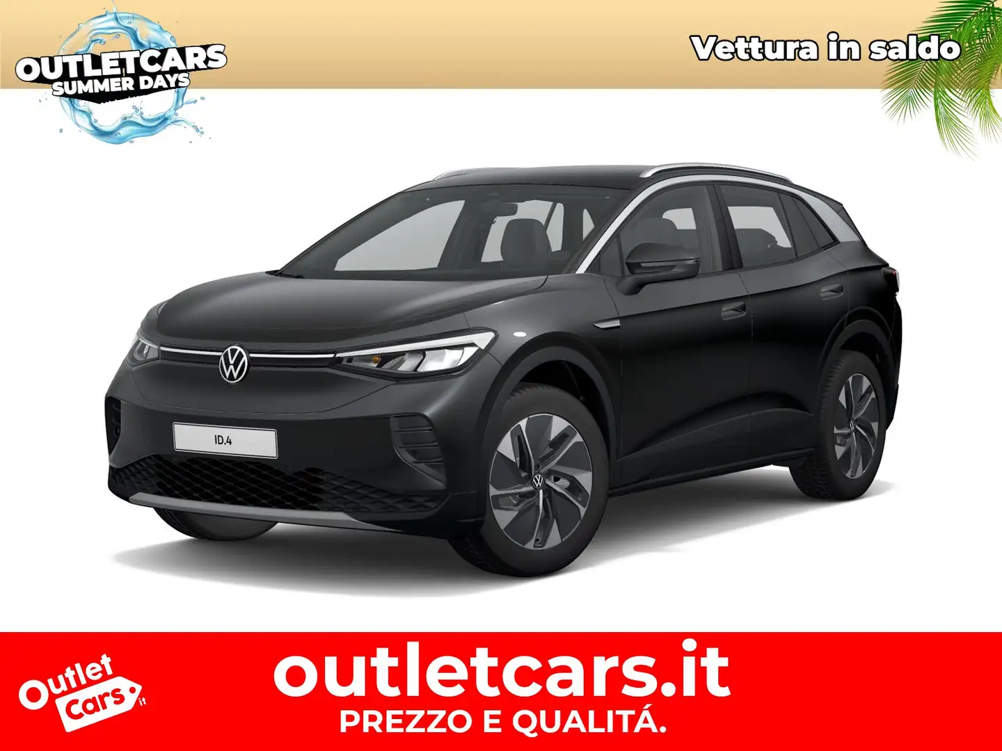 Volkswagen ID.4 52 kwh pure performance 170cv Grigio - 1