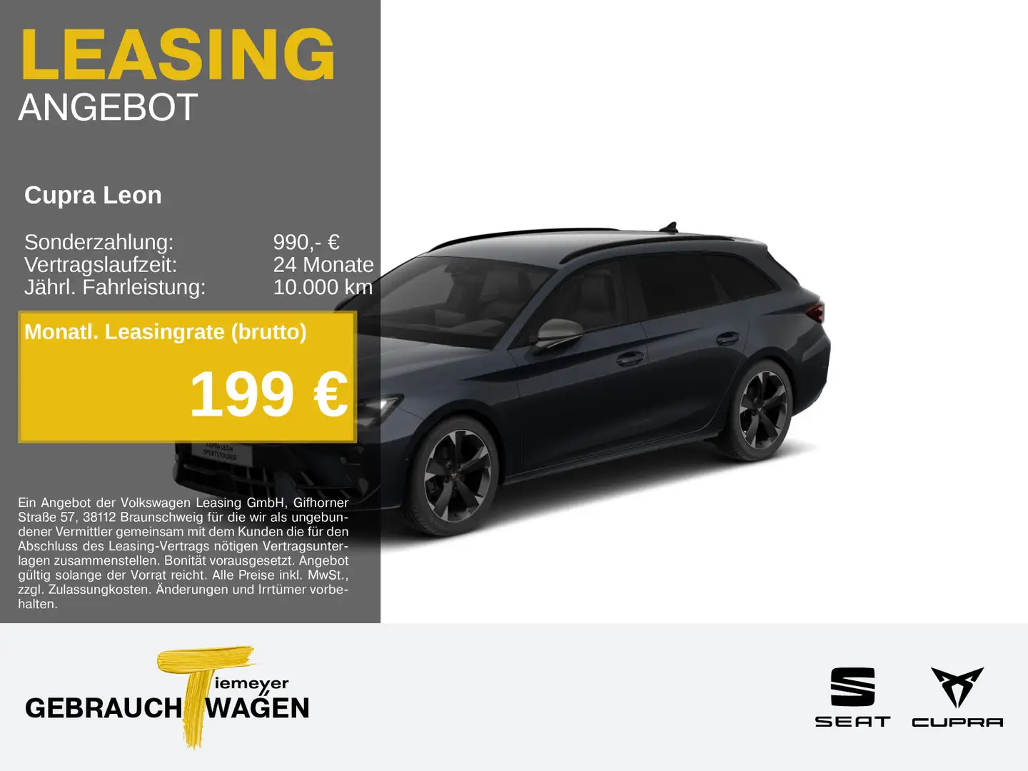 CUPRA Leon Sportstourer 1.5 eTSI DSG LM18 SUPERSPORT e Gris - 1