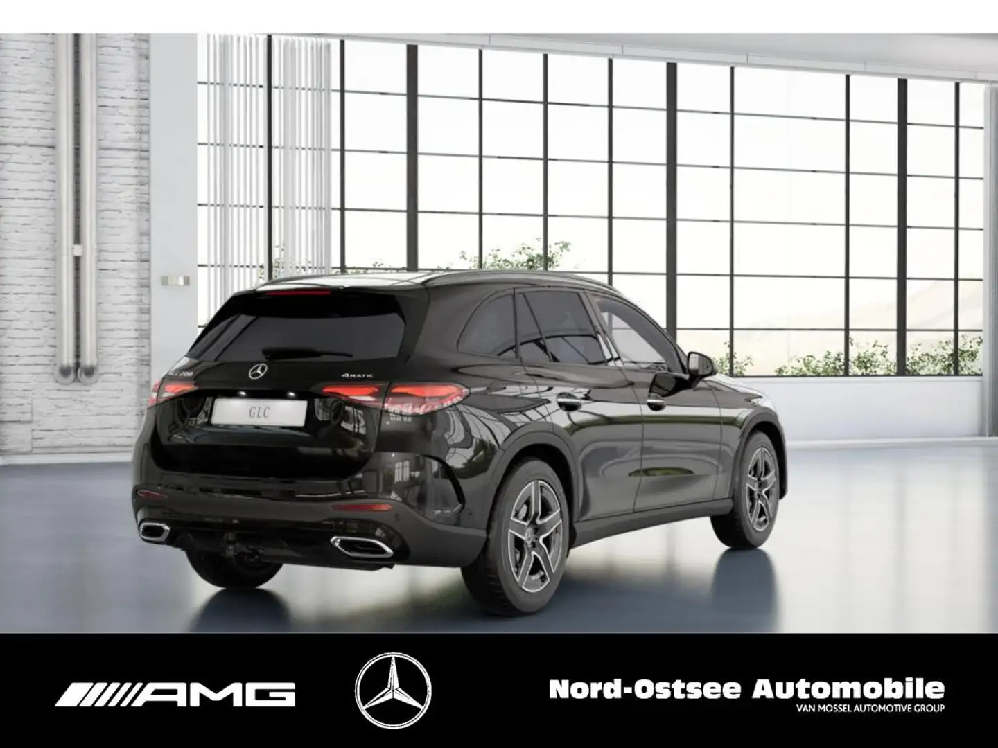 Mercedes-Benz GLC 200 4m AMG NIGHT AHK SOUND 360° MEMORY Schwarz - 2
