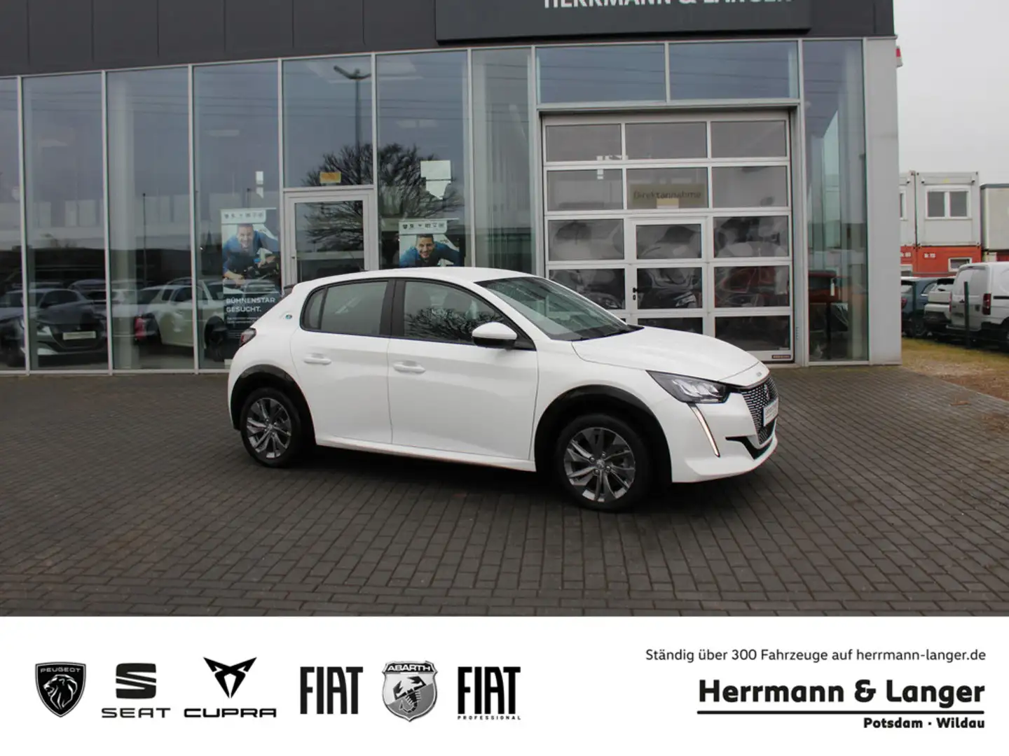 Peugeot e-208 Blanc - 1