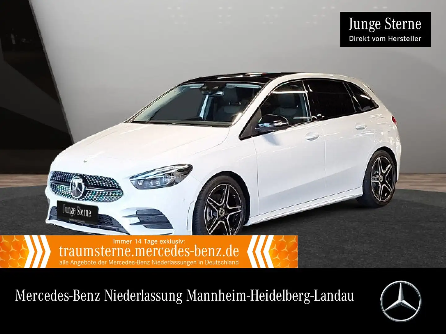 Mercedes-Benz B 200 4M AMG+NIGHT+PANO+MULTIBEAM+KAMERA+8G Weiß - 1