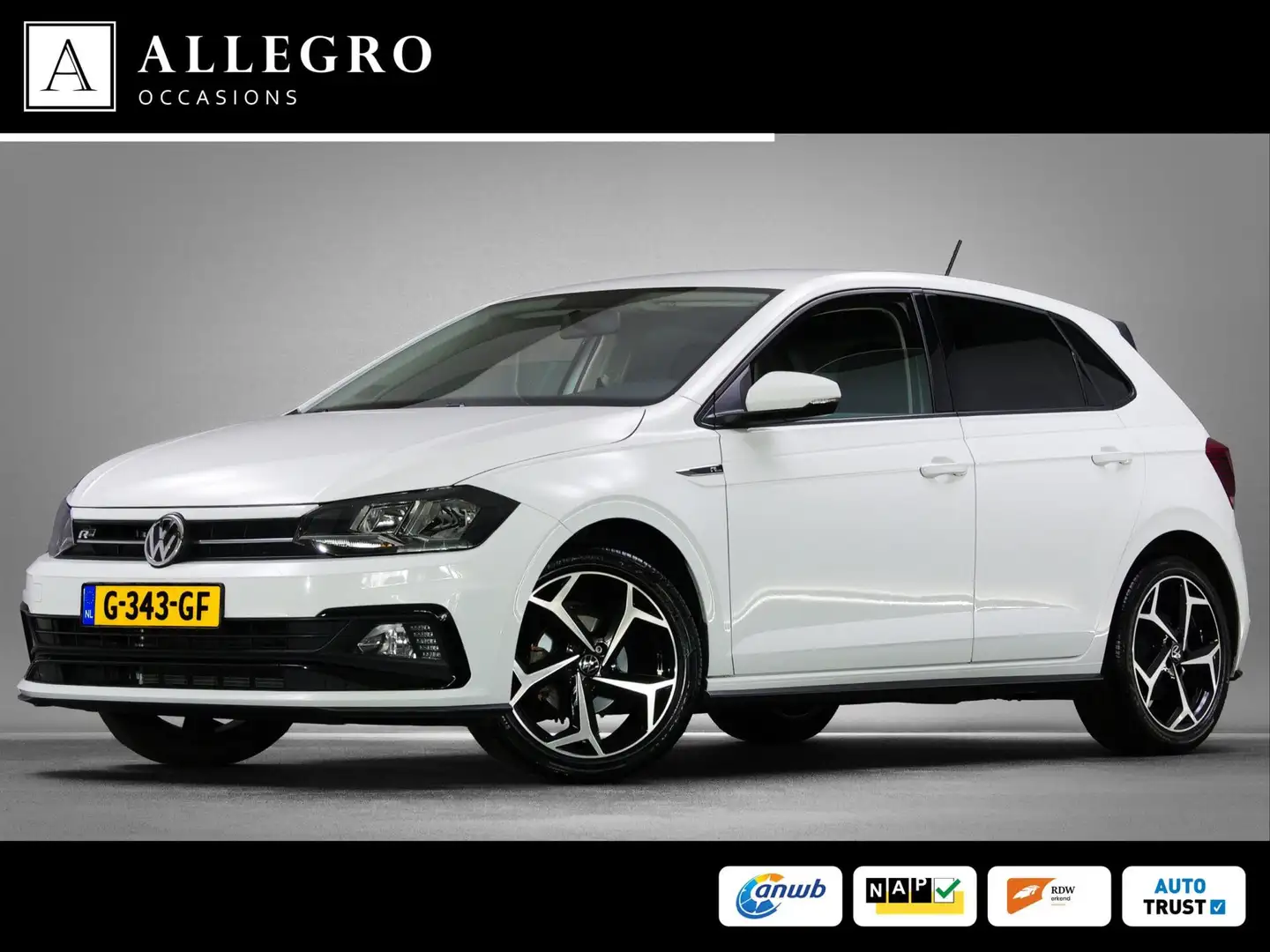 Volkswagen Polo 1.0 TSI R-Line (ADAPTIVE CRUISE CONTROL, APPLE CAR Wit - 1