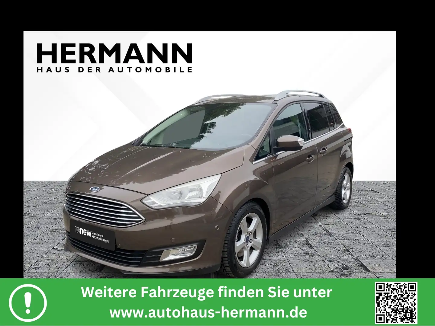 Ford Grand C-Max 1.0 EcoBoost Titanium *NAVI*SHZ*PDC Braun - 1