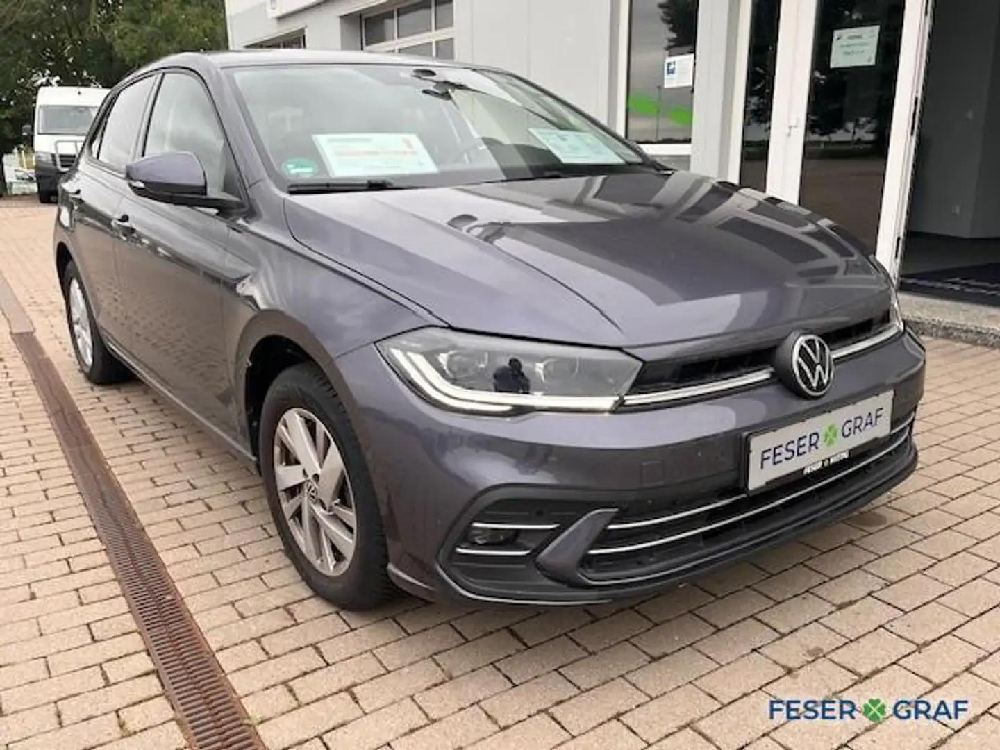 Volkswagen Polo 1.0 TSI Style Matrix/ACC/Navi/2xPDC/Sitzhzg Gris - 2