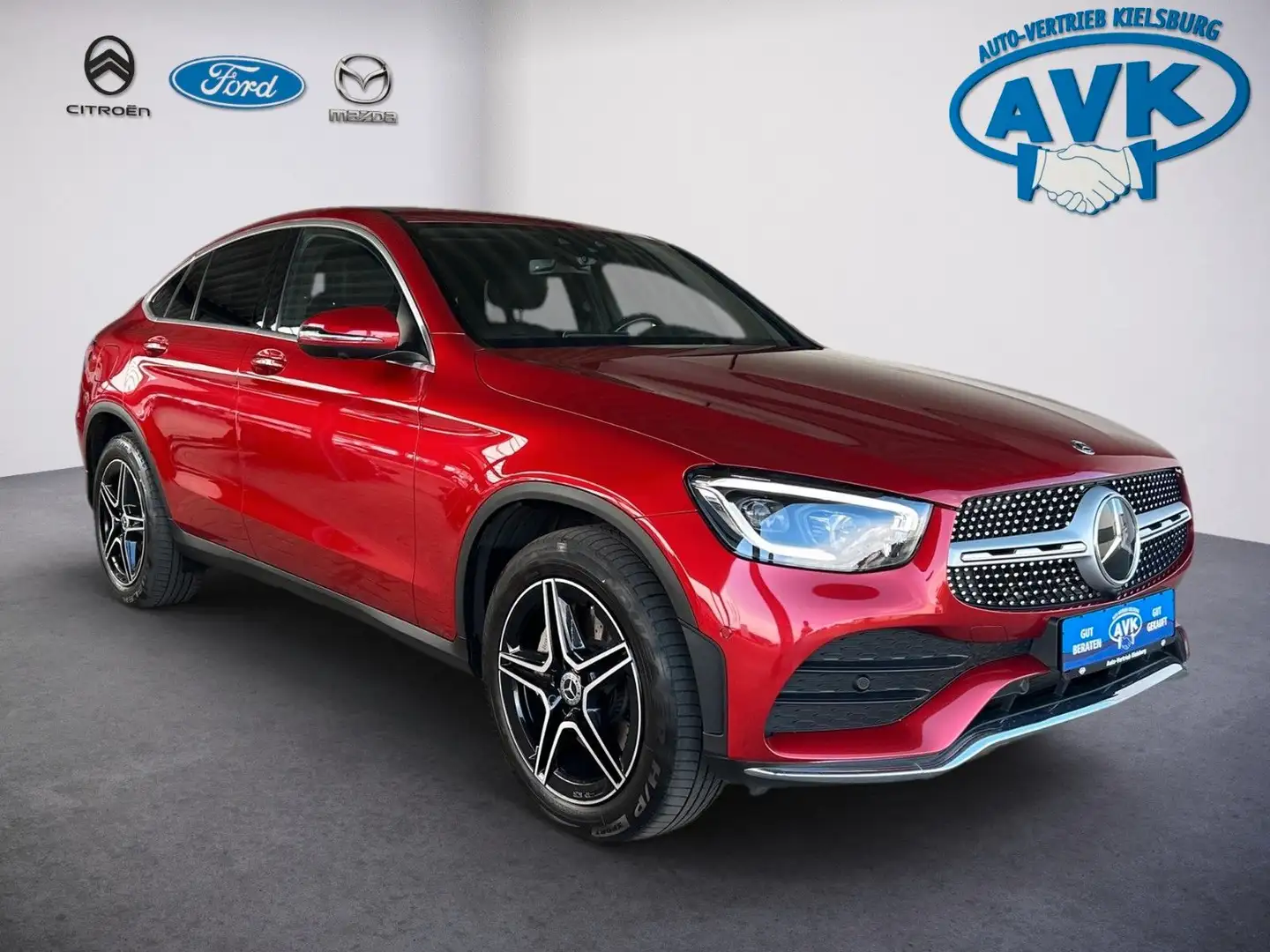 Mercedes-Benz GLC 220 d Coupe AMG-Line 4Matic AHK, Navi, ACC Roşu - 1