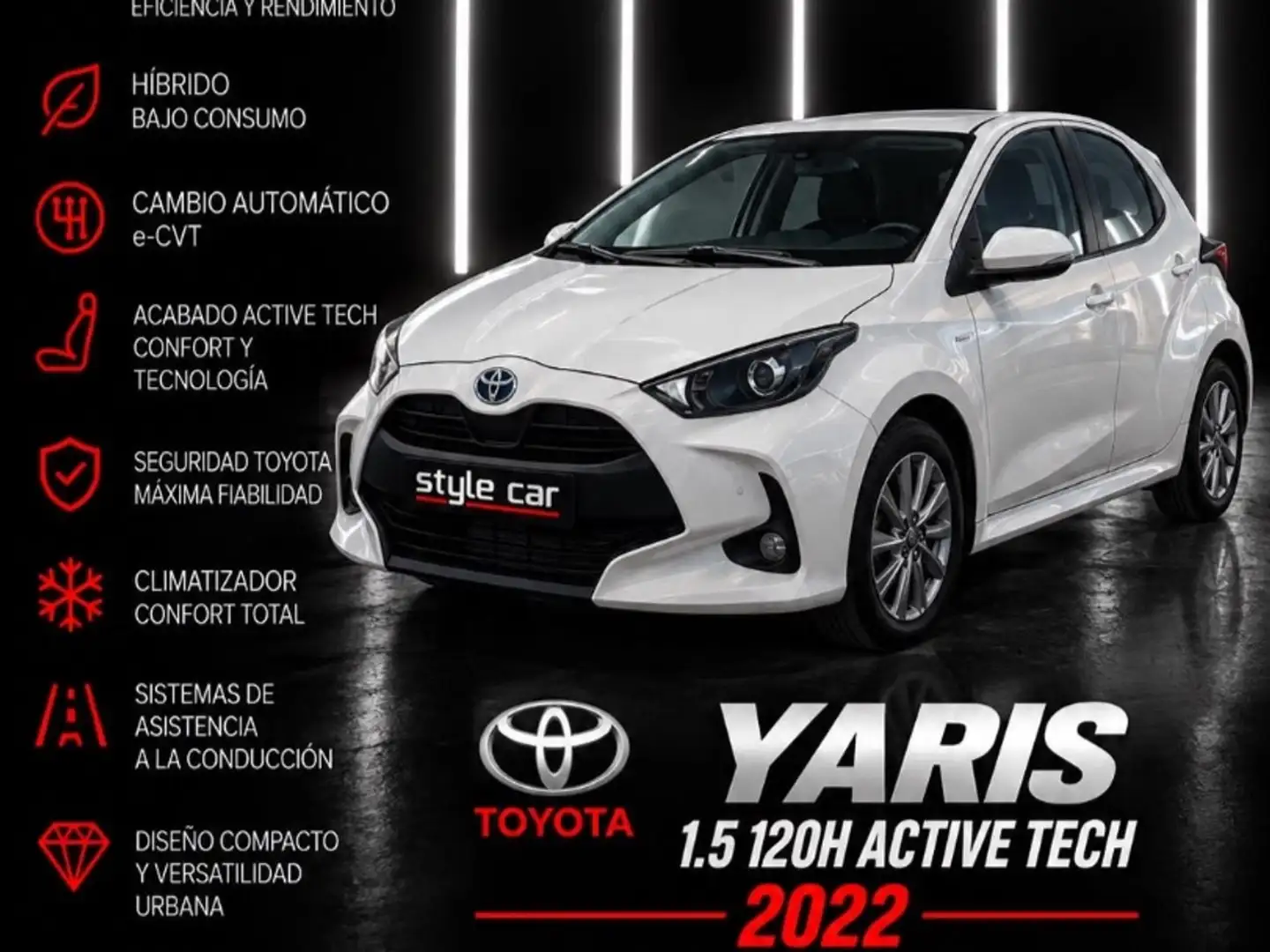 Toyota Yaris 1.5 120H Active Tech Blanco - 1