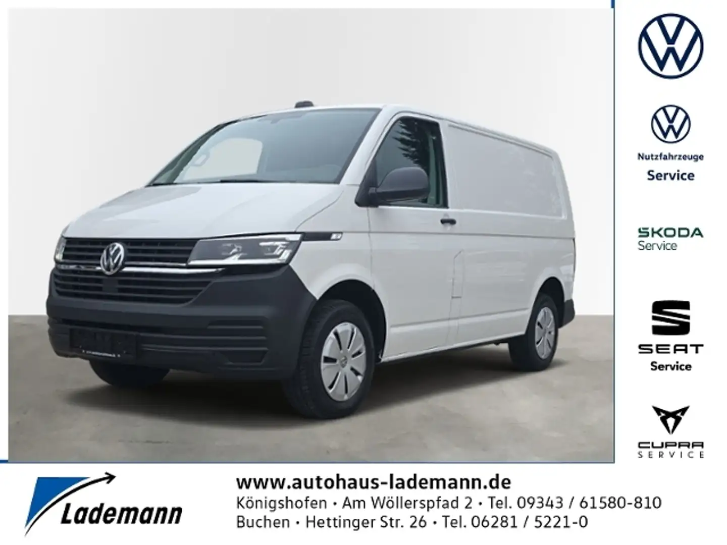 Volkswagen T6.1 Transporter T6.1 2.0 TDI Transporter Kasten SONDERPREIS +AHK Weiß - 1