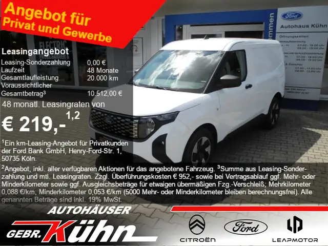 Ford Transit Courier 54kWh Trend - Winter-Pak., Holzbod., Klima-Aut.