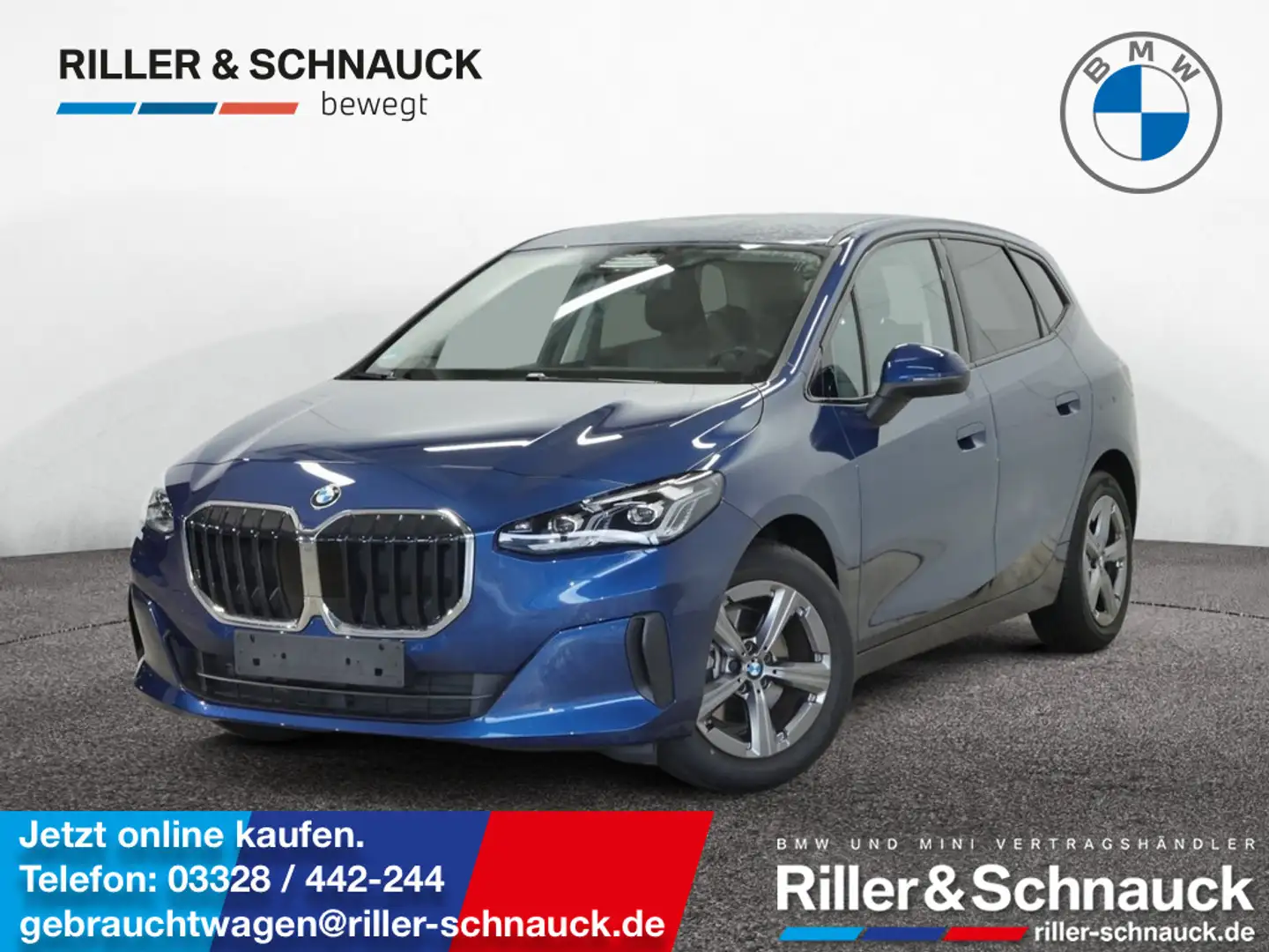 BMW 218 i Active Tourer AHK+LED+NAVI+KAM+SHZG Blau - 1