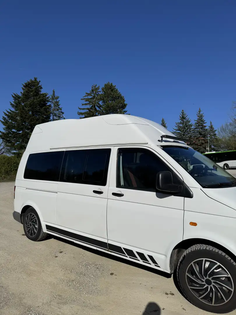 Volkswagen T5 Mit Camping Umbau Weiß - 2