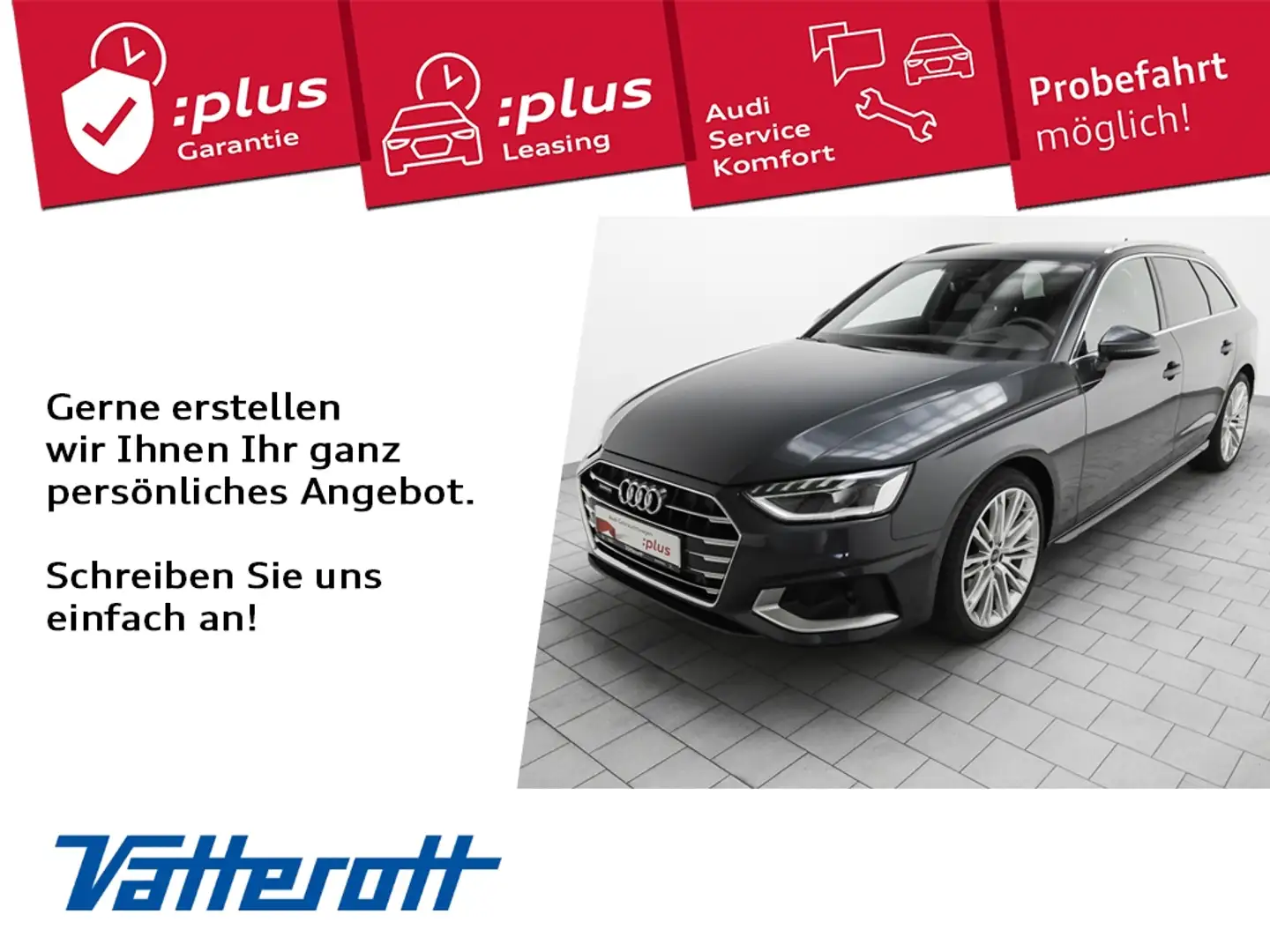 Audi A4 Avant 45 TFSI quattro advanced Navi HuD Kamera Grijs - 1