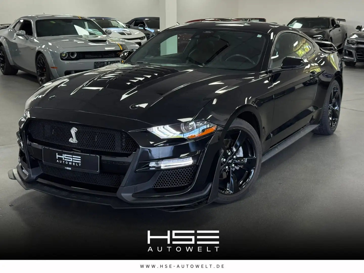 Ford Mustang 2,3l EcoBoost *GT500 KIT / LEDER / AUT* Zwart - 1