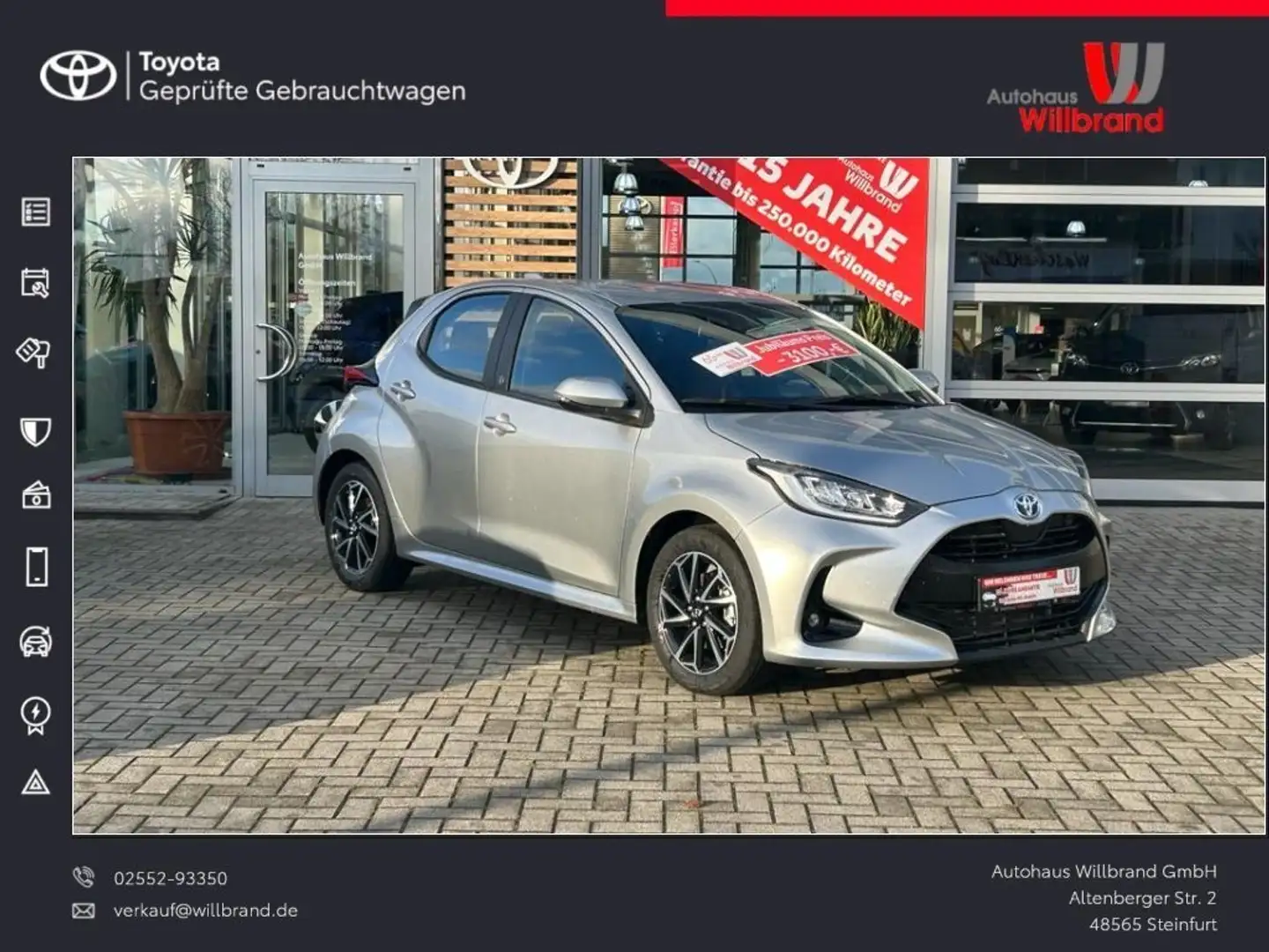 Toyota Yaris Hybrid Team D Comfort Paket LED ACC Apple CarPlay Silber - 1