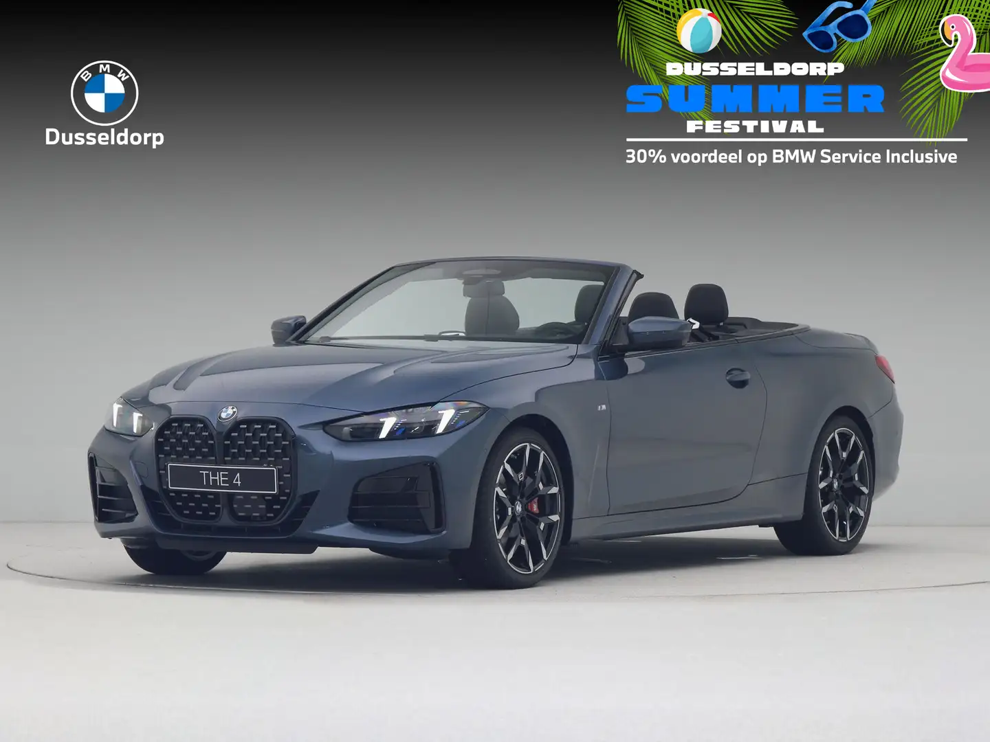 BMW 420 4 Serie 420i Cabrio M-Sport Pro Aut. Bleu - 1