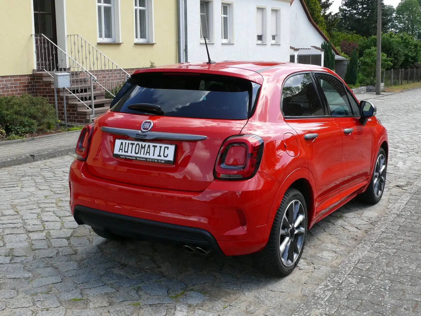 Fiat 500X Sport Automatic Navi Teilleder Neuwertig Rot - 2