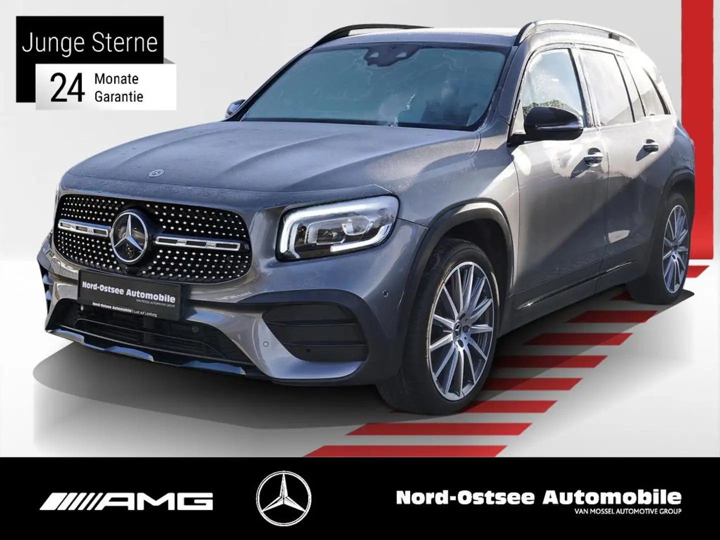 Mercedes-Benz GLB 250 AMG PANO KAMERA NIGHT LED NAVI AHK Gris - 1