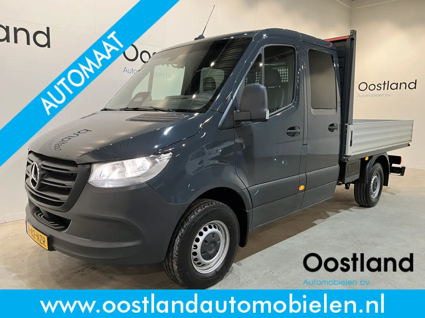 Mercedes-Benz Sprinter 317 CDI L2 RWD DC Dubbel Cabine Automaat Open Laad Grau - 1