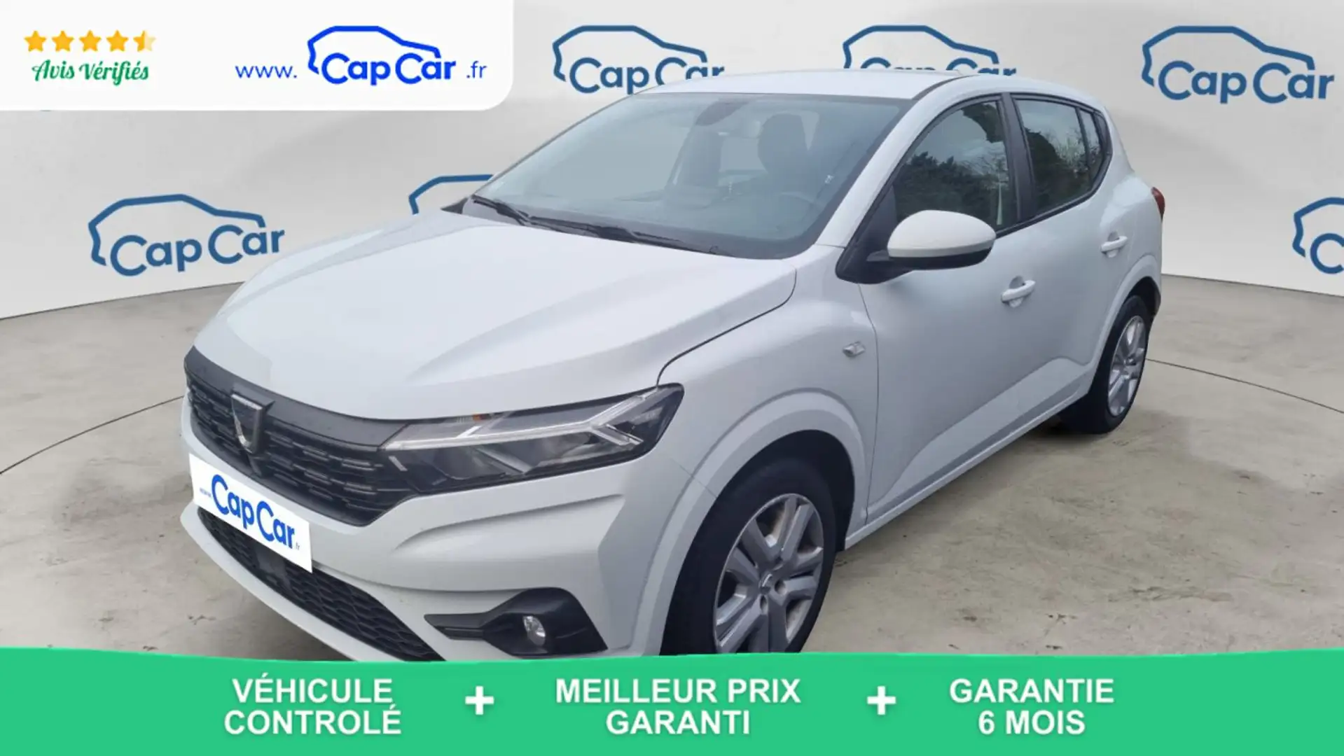 Dacia Sandero 1.0 Eco-G 100 Confort - Première main GPL Blanc - 1