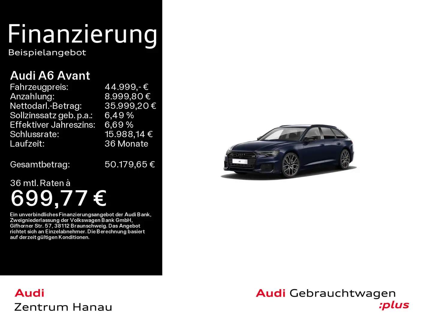 Audi A6 50 TDI QUATT S LINE *MATRIX*LUFT*HEADUP Blau - 1