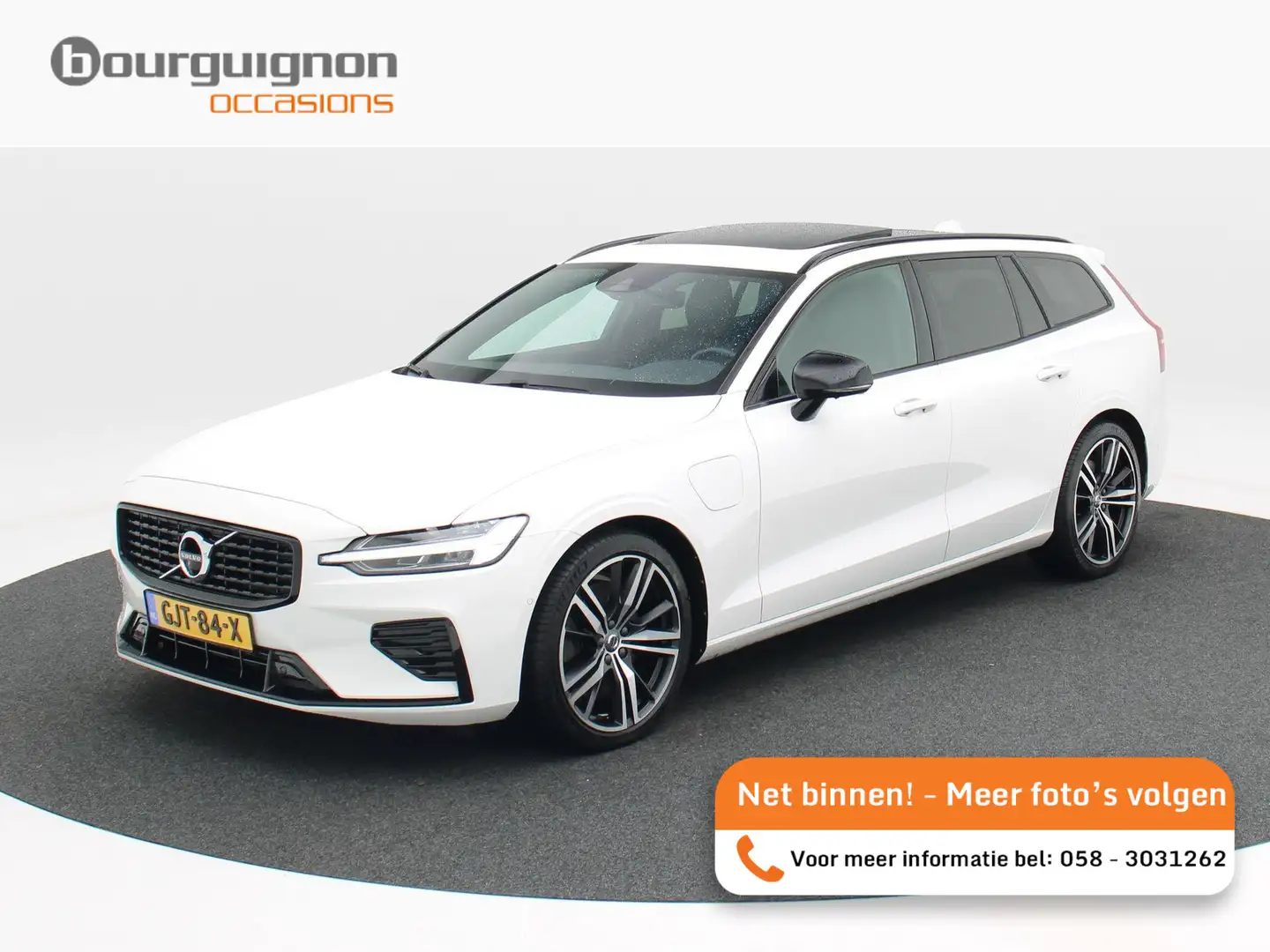 Volvo V60 2.0 T6 340 Pk Automaat Recharge AWD R-Design | Pan Blanc - 1