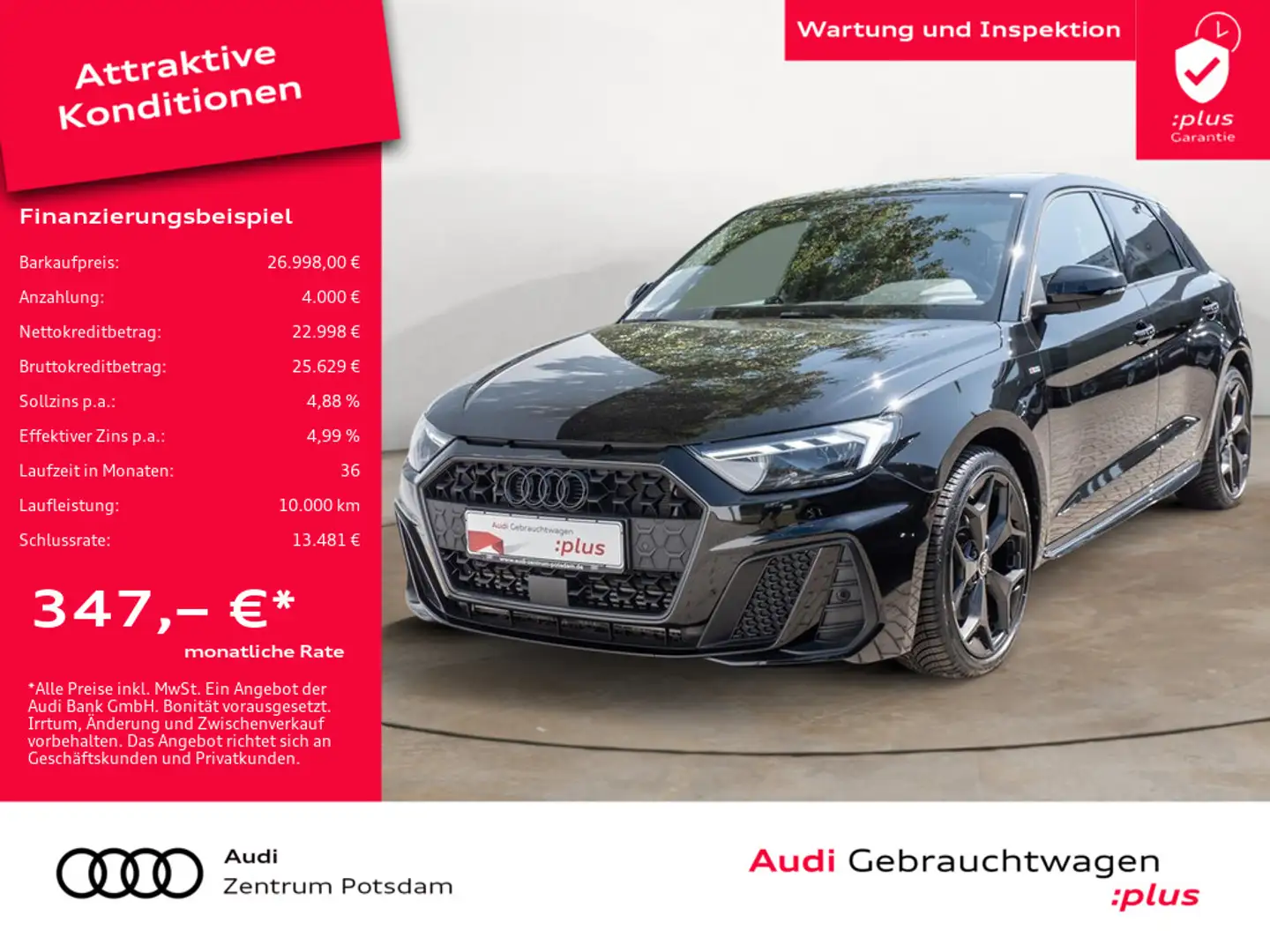 Audi A1 Sportback 40TFSI S line LED NAVI ACC SONOS Schwarz - 1