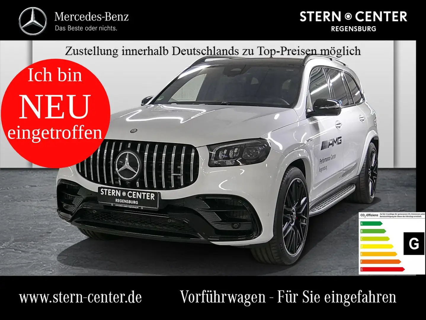 Mercedes-Benz GLS 63 AMG AMG 4MATIC+ Wide Sitzklima Burmester Белый - 1