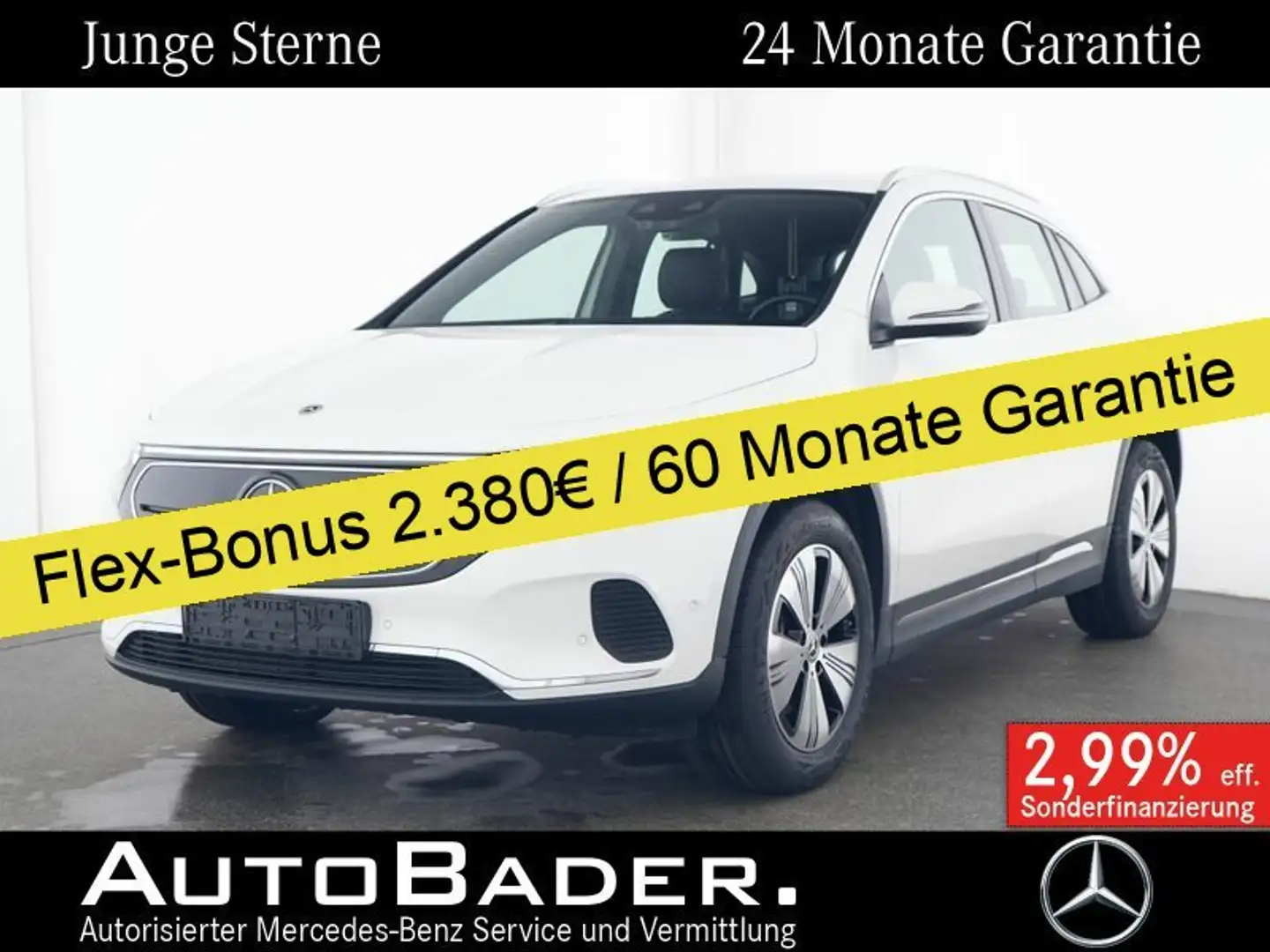 Mercedes-Benz EQA 300 EQA 300 4M Advanced MBUX Park-Spgl-Pkt RFK VzAss Weiß - 1
