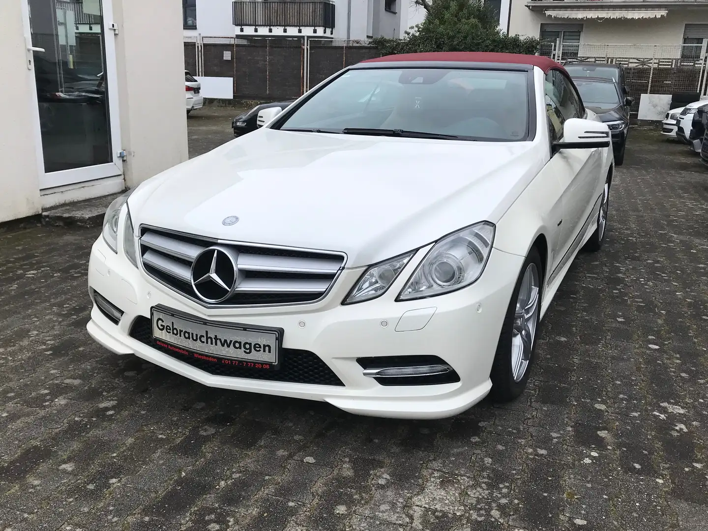 Mercedes-Benz E 350 Cabrio BlueEFFICIENCY 7G.AMG Line Nackenheizug Alu Weiß - 2